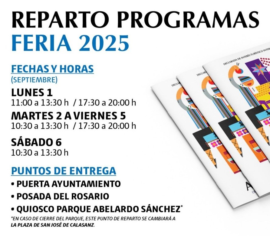 reparto programas feria 2025