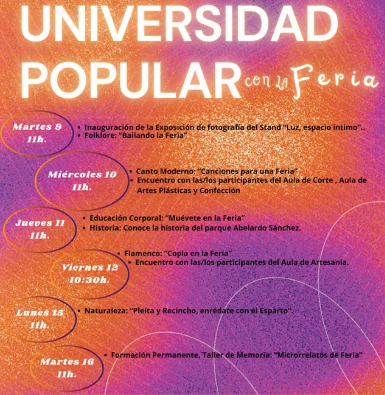 Actividades Stand Universidad Popular en Feria 2025