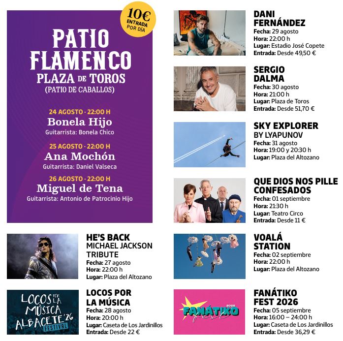 Agenda del 70 Festival Albacete