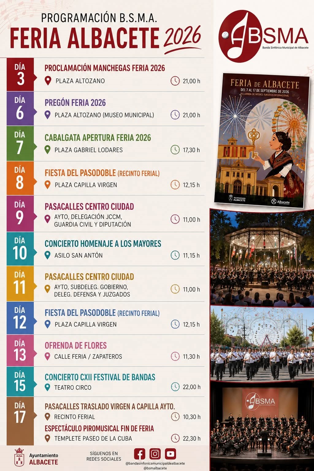 Banda Sinfonica en Feria de Albacete 2026