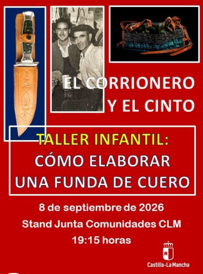 Actividad infantil Funda de Cuero Feria Albacete Stand JCCM