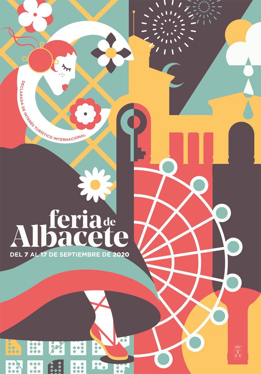 Cartel Flores para nuestra Feria, Feria Albacete 2020