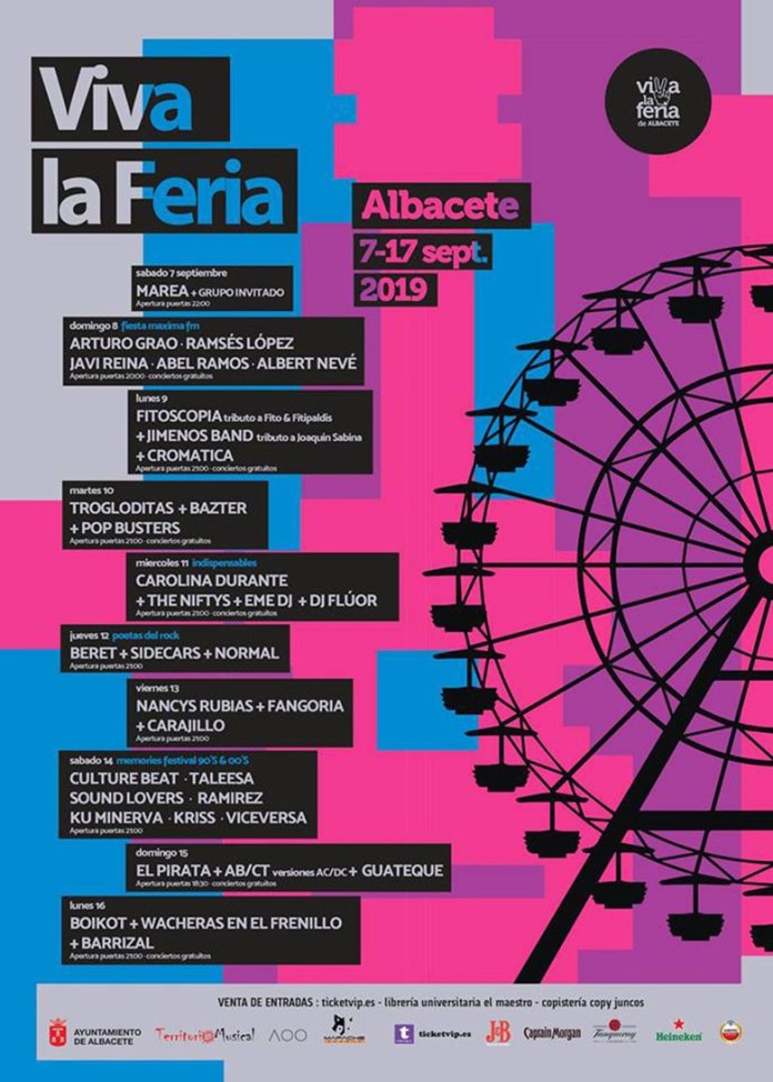 Conciertos Feria Albacete 2019 Cartel Viva La Feria