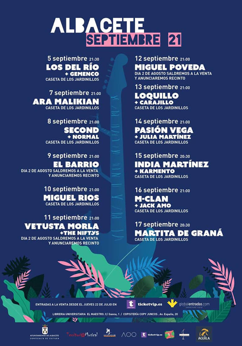 Conciertos Feria Albacete 2021