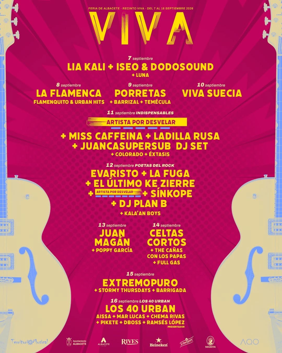 Viva La Feria Albacete 2026 conciertos