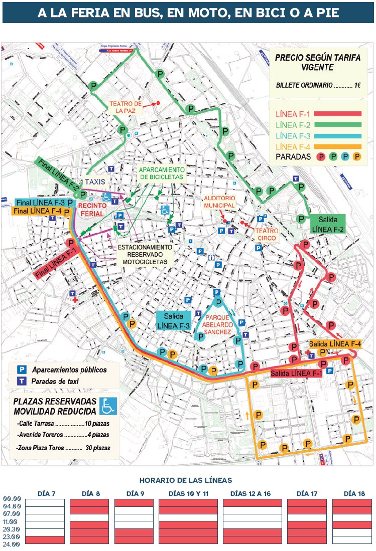 Lineas Autobuses Feria Albacete 2022